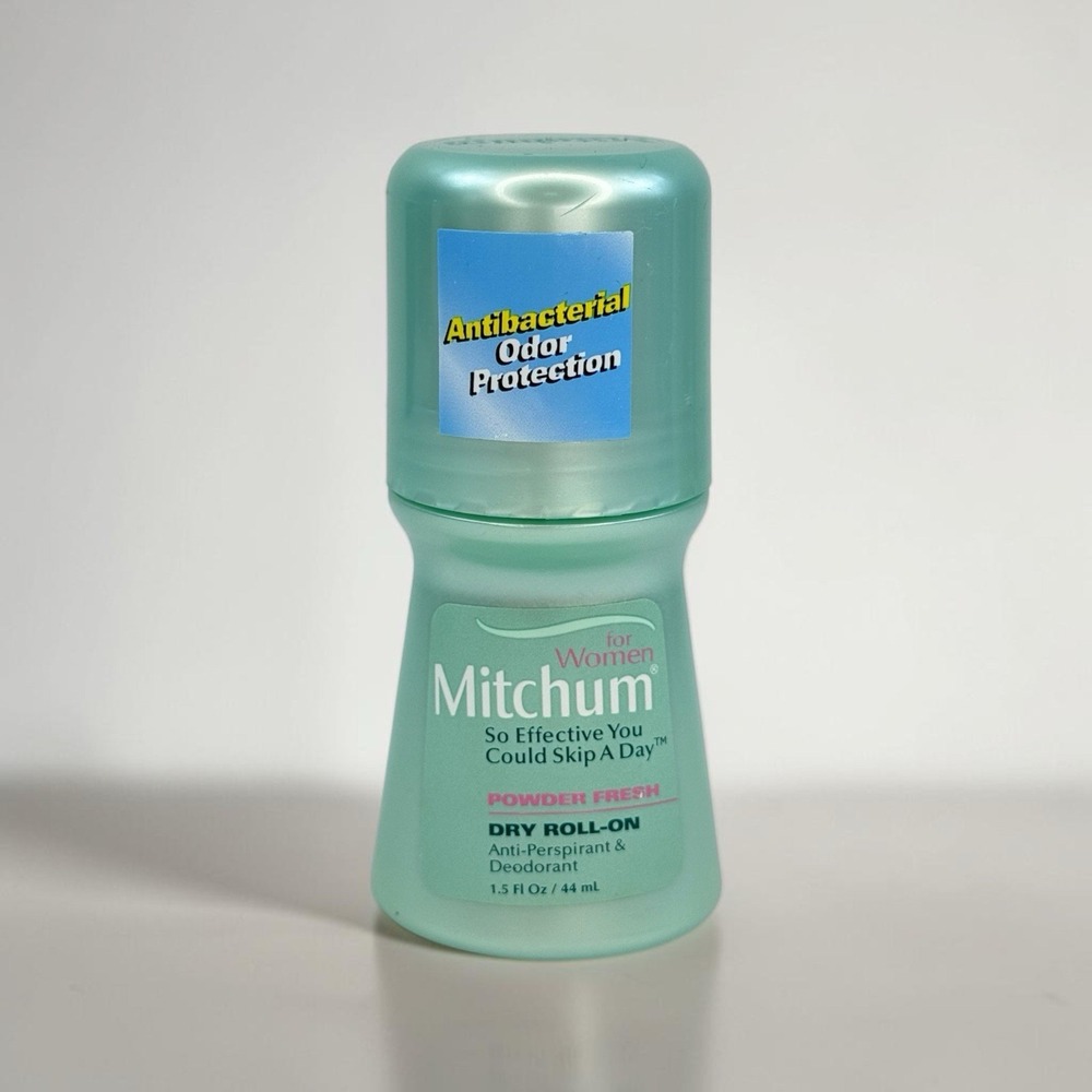 VTG 2006 Mitchum Women Powder Fresh Dry Roll‎ On Deodorant 1.5oz NOS